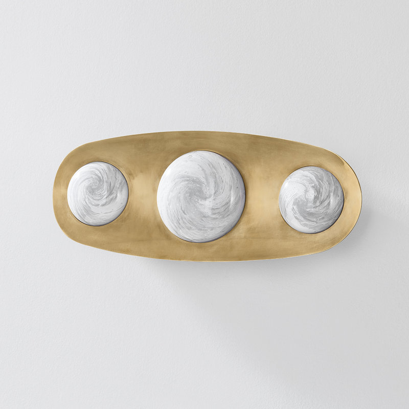 Bezel Integrated LED Wall Sconce by Noz Nozawa for Corbett Lighting, 18" H x 7 " W x 2.5" D