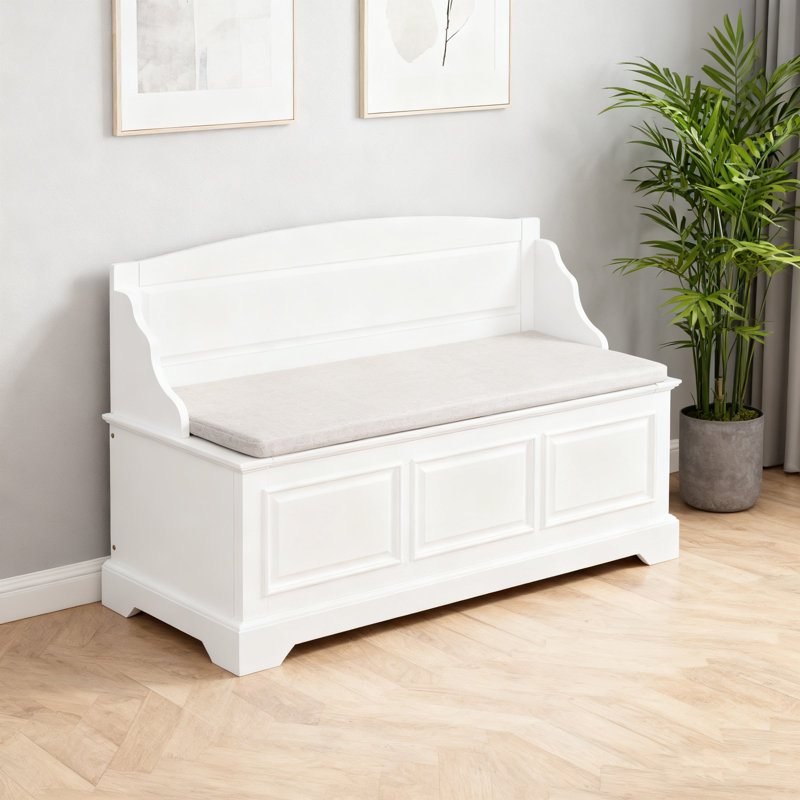 Banc à chaussures, banc de rangement pour chaussures rétro avec dispositifs de fermeture en douceur, coffre de rangement avec rangement caché et coussin pour l'entrée, le couloir, le salon