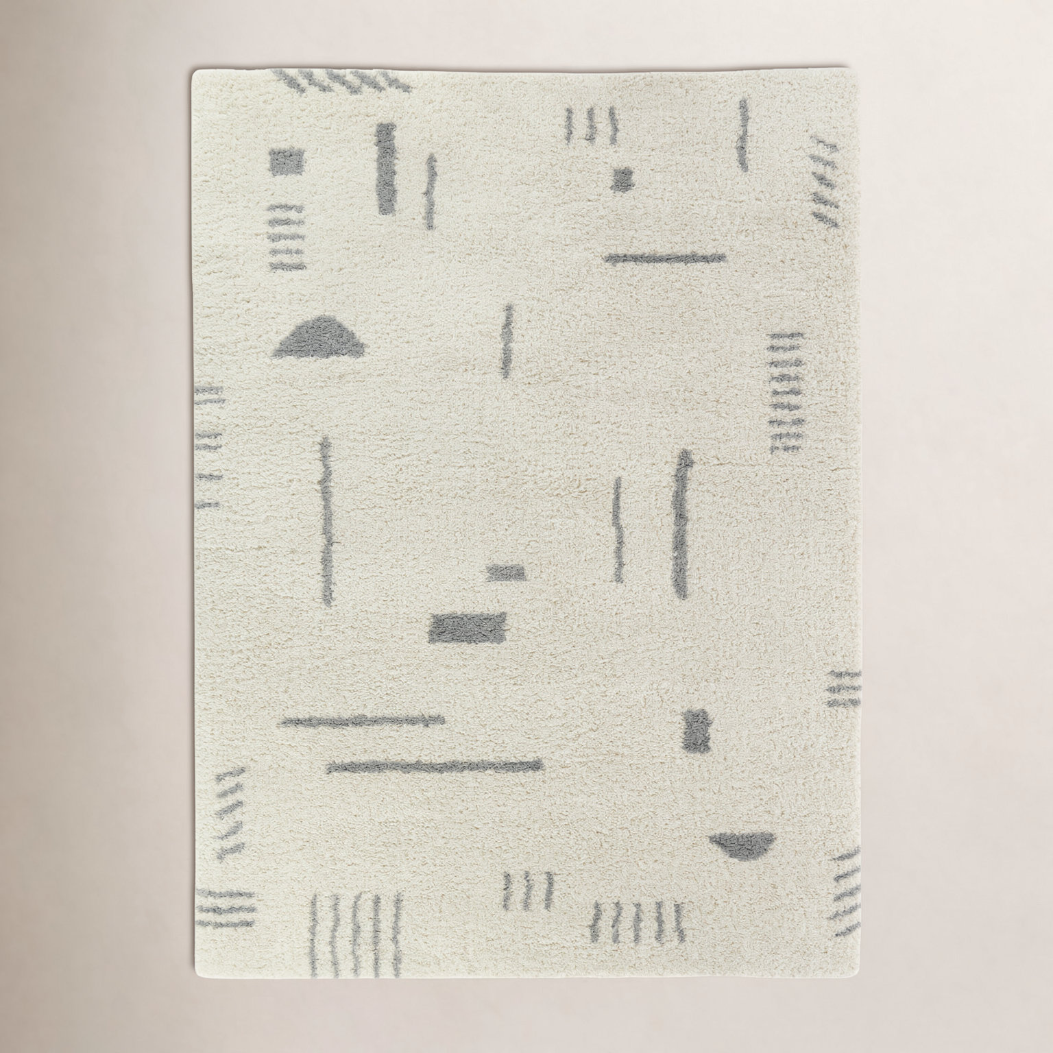 Morin Geometric Shag Rug, Rectangle 7'10" x 10'