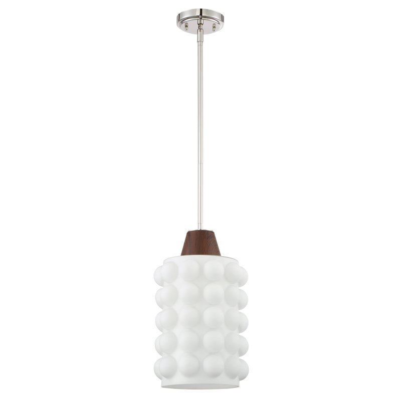 Luminaire suspendu cylindrique unique 1 lumières Mikhail