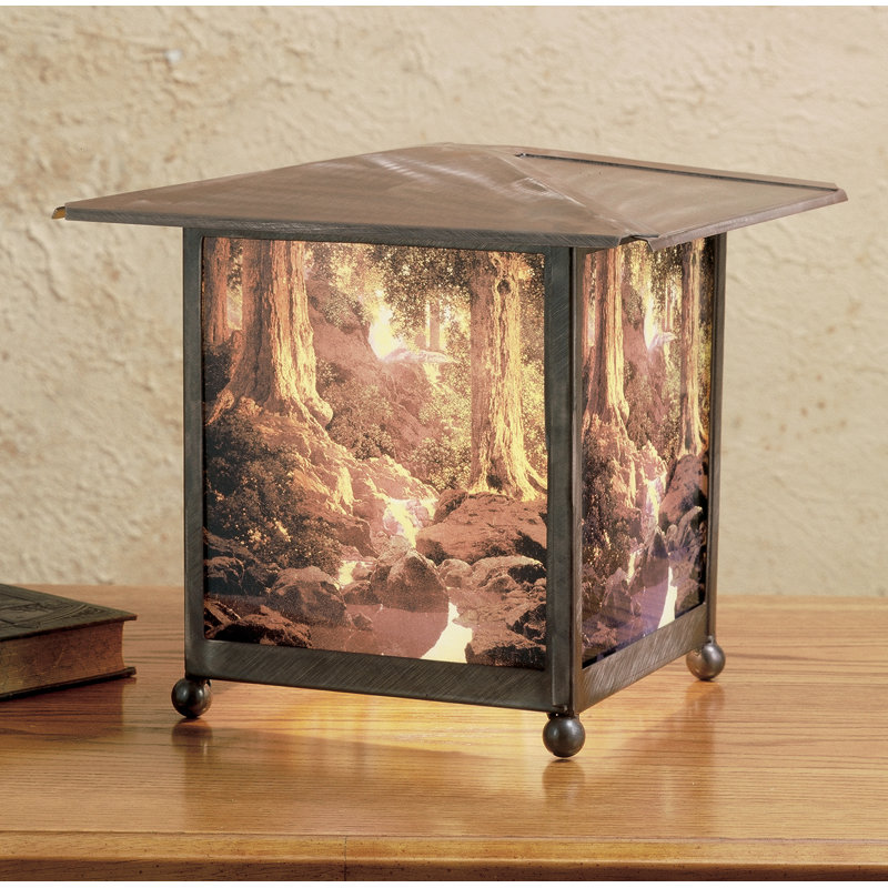 Rustic Lodge Metal Novelty Lamp