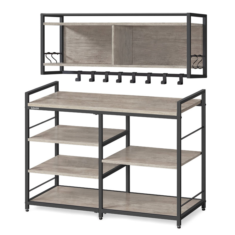 Coat Rack Shoe Bench Set, Heather Greige