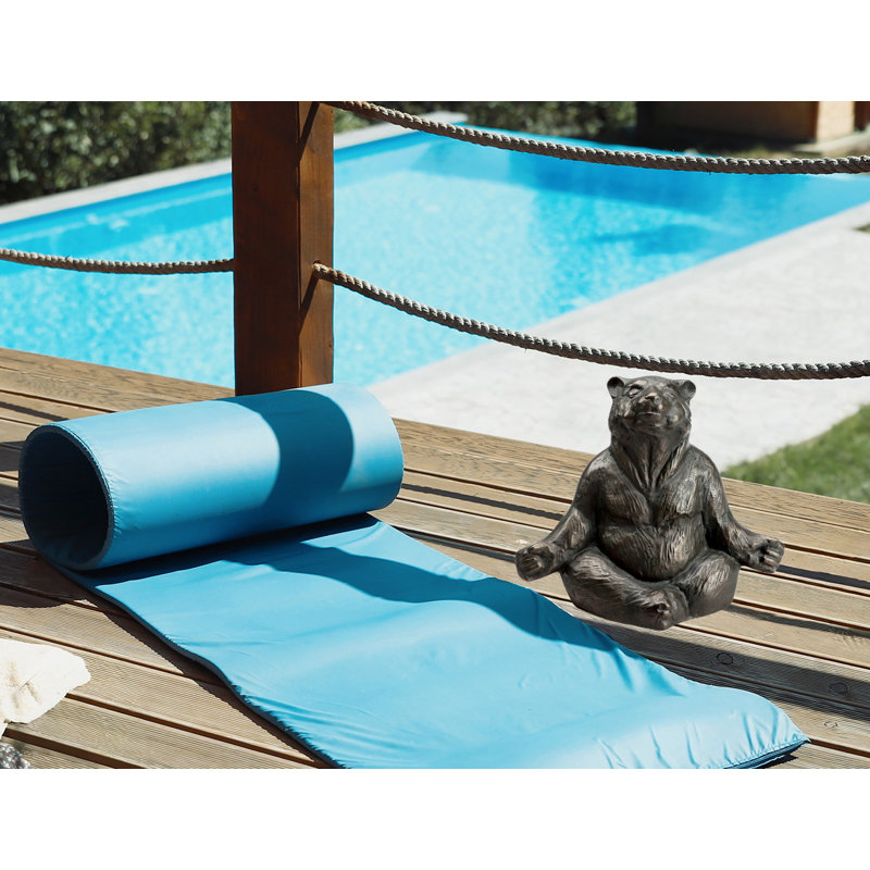 Contented Yoga Bear Garden Sculpture