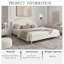 Lit plateforme tapissier avec tête de lit réglable, rembourrage en tissu de lin-2027060406-2027060403
