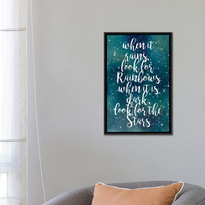 « galaxy quote i », art textuel sur toile