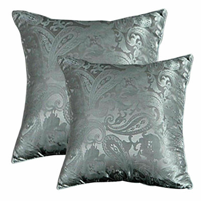 Cleo Cushion Cover – 45x45cm & 56x56cm Decorative Pillow Case with Zipper – Available in Black, Silver, White