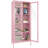 Dalziel 27.6'' Wide 4 - Shelf Storage Cabinet with Glass Doors-1738129587