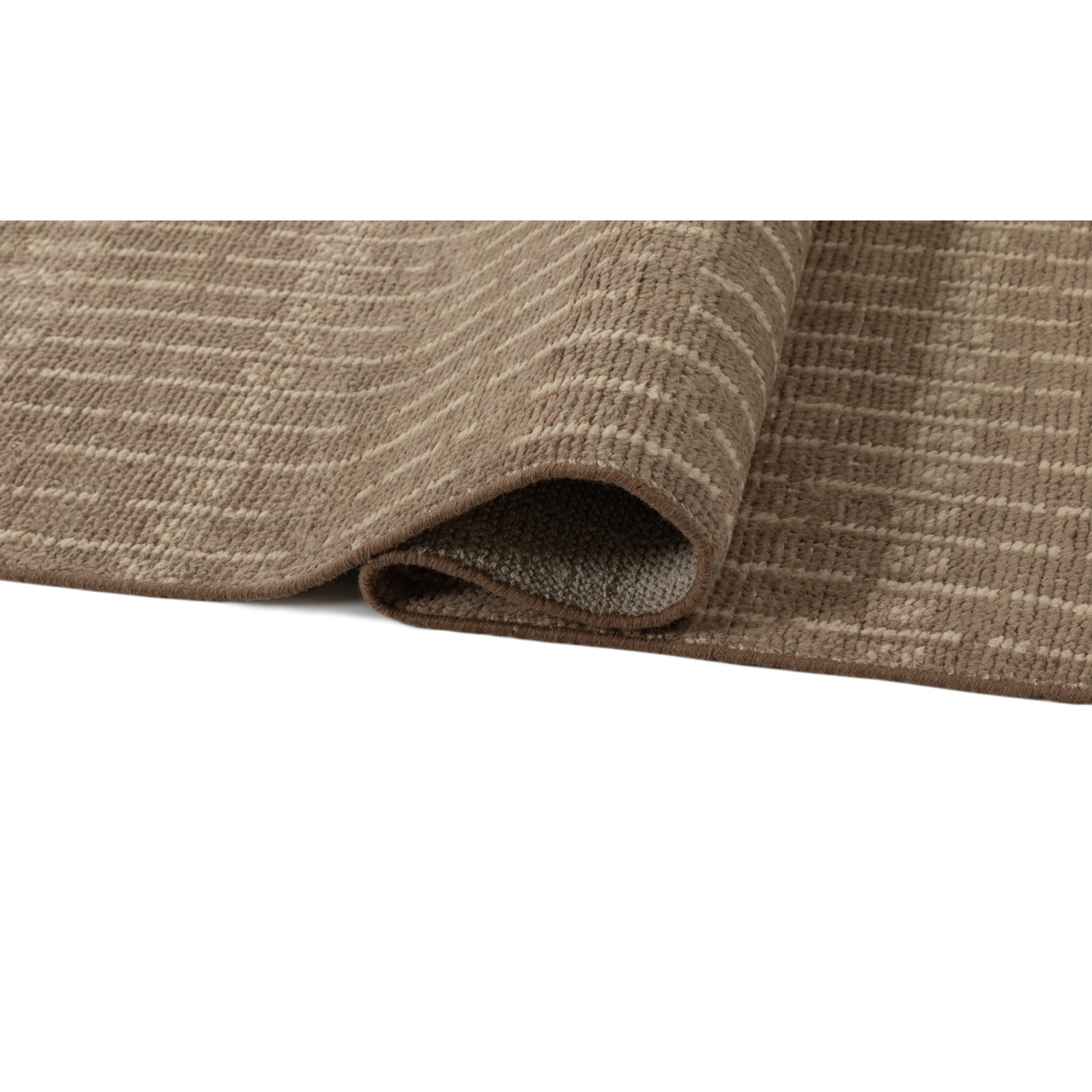 Vanna Hand-Knotted Striped Wool Rug, Sand, 3'x5'