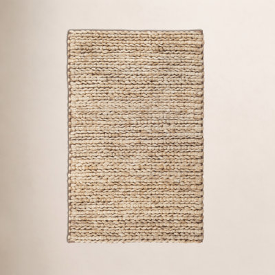 Jute Woven Natural Hand-Woven Jute Rug