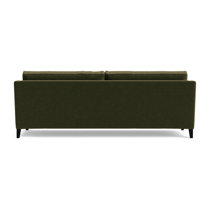 Gigi No Skirt 95 Sofa, Performance Velvet - Balsam, Black