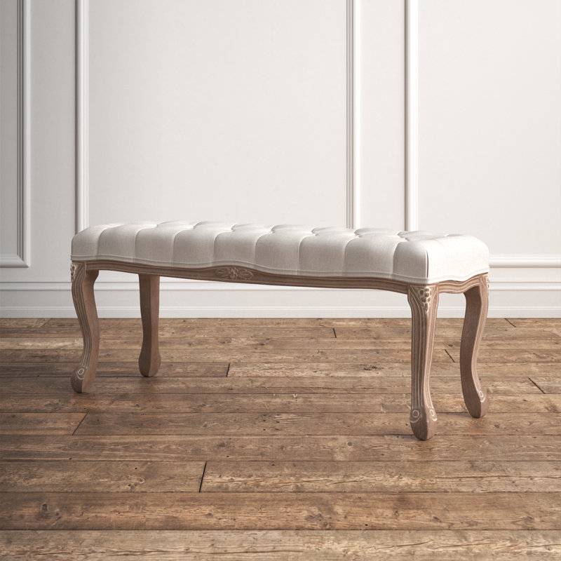 Banc rembourré Lori, Beige