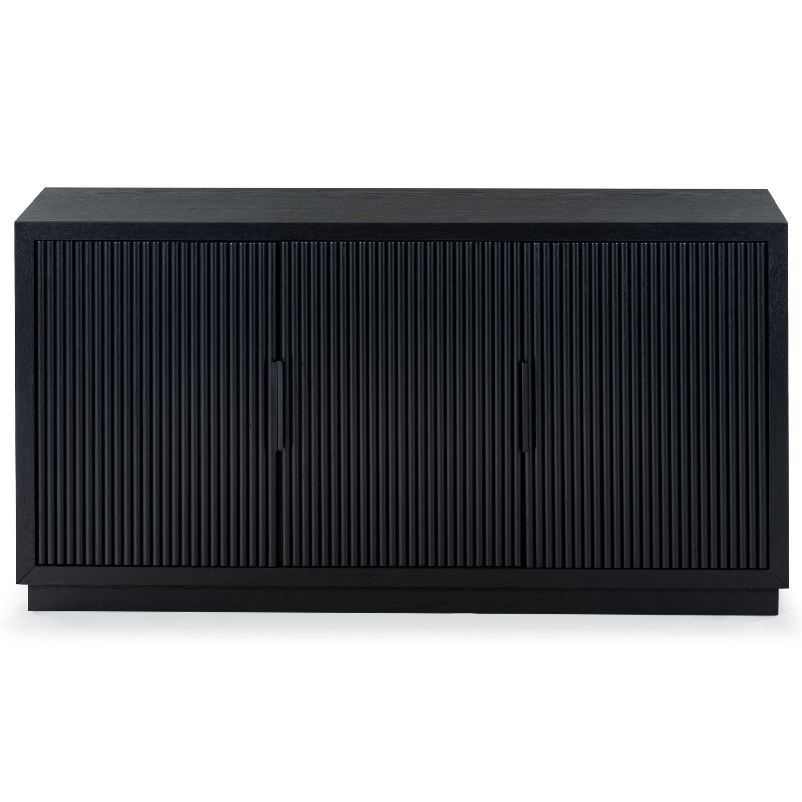 Carmelita 3 Door Reeded Sideboard, Black