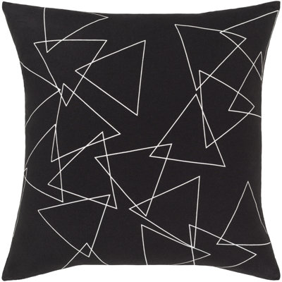 Graphic Cotton Throw Pillow
