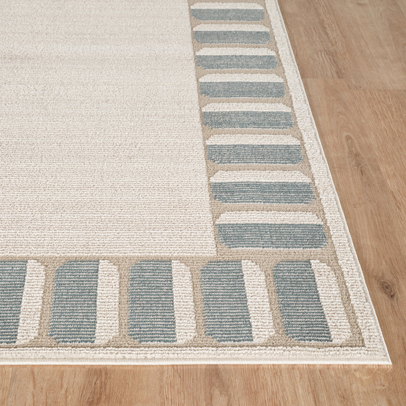 Surya Area Rug, Off-White,Beige,Blue,Medium Gray, Rectangle 200 x 275 cm