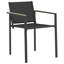  Outdoor Furniture Set Black And Anthracite Textilene Garden Patio Steel