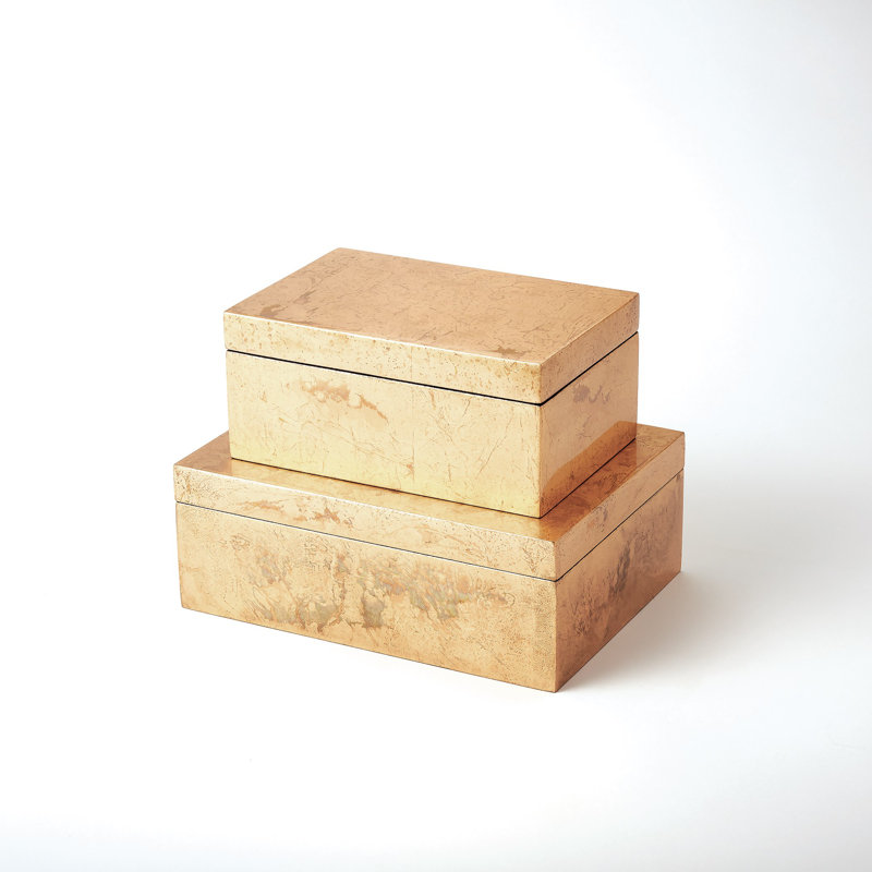 Decorative Box, Large, Luxe Gold