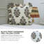 Tissu à motif floral en lin blanc cassé Fab divine, gris, Morpankh-107145533-107145536