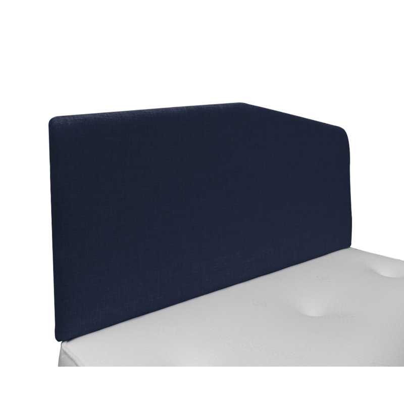 Burchett Upholstered Headboard, Small Double (4'), Plush Velvet, Blue