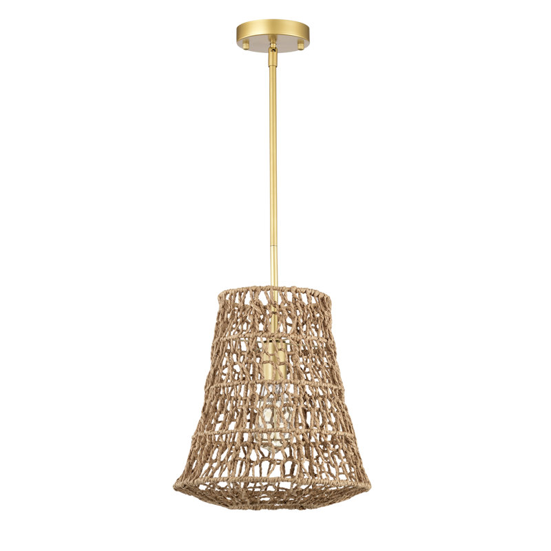 Clemmie 1 - Light Novelty Pendant, Gold, Natural