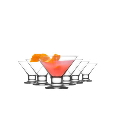 Glass, 5.5 Oz Martini Stemless