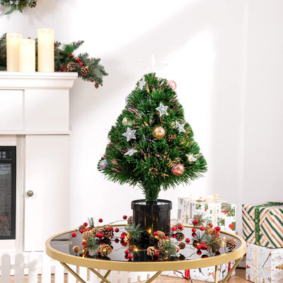 Christmas 1.97' H Lighted Artificial Pine Christmas Tree