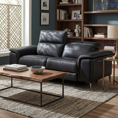 Chelita 72" Vegan Leather Reclining Loveseat