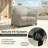 Premium Patio Chair Wide Cover - Breathable, Heavy-Duty Cover with Water-Resistant PVC liner, Adjustable Elastic Hem, Click-Close Straps, and Air Vents - Hyslop Collection-49507593