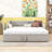 Twin Velvet Daybed with Pop-Up Twin Trundle-992191068