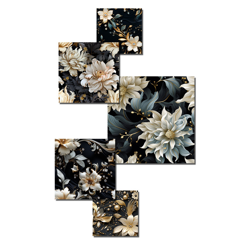 Grace - ensemble d'art abstrait mural de 5