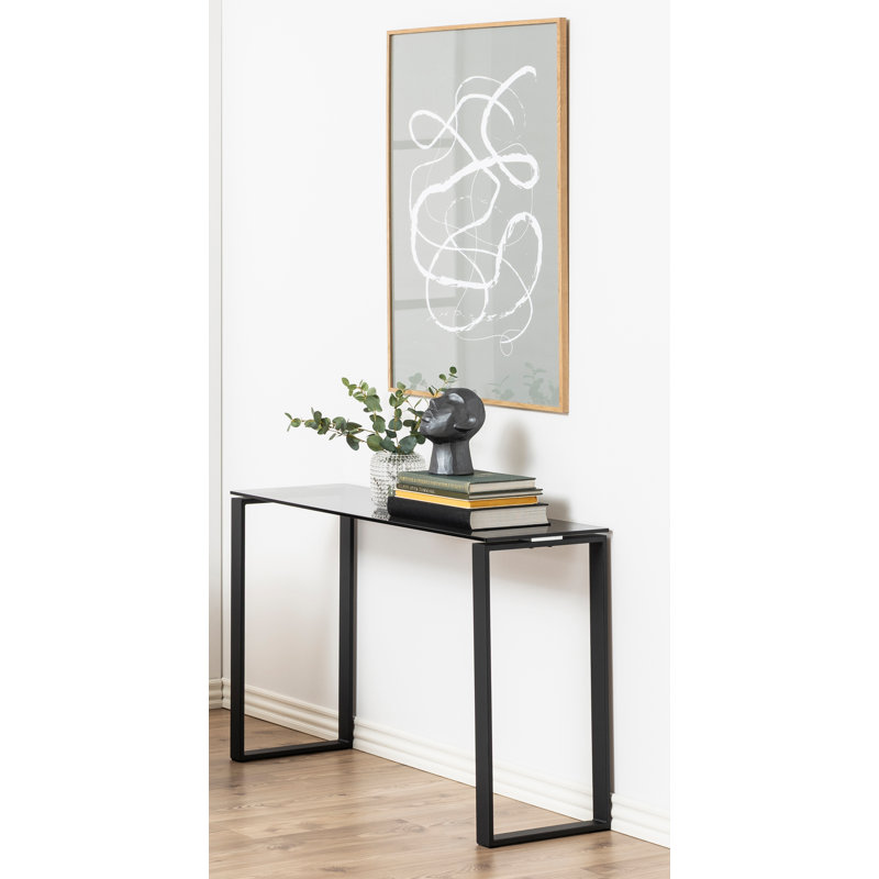 Halycon 110cm Glass Top Console Table