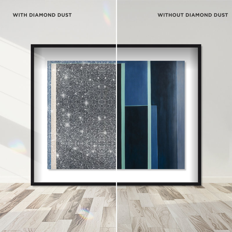 Desert Stillness I Shadowbox Abstract Print by Oliver Gal, Black Frame, 20 x 16, 17.5"H x 21.5"W, Black Frame