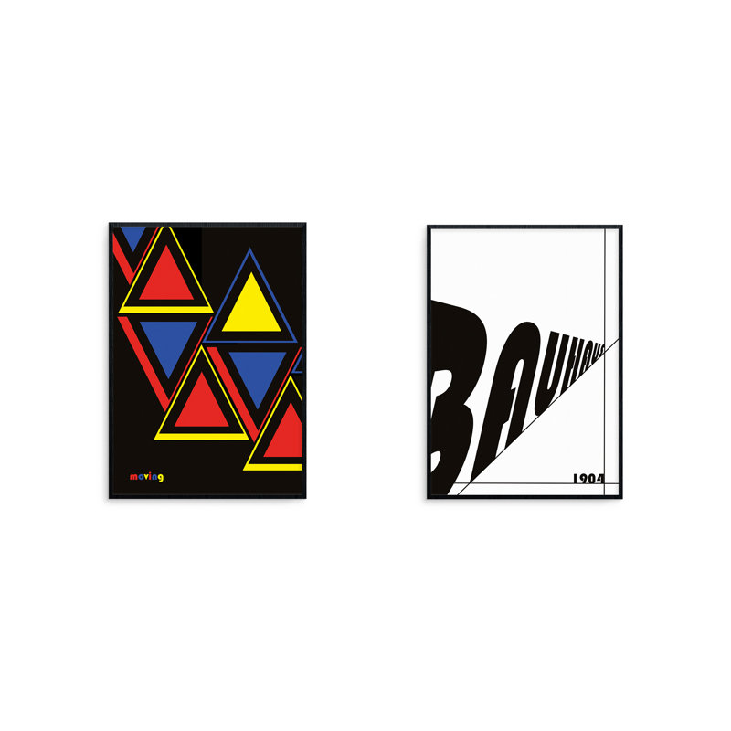 Triangles by Bartosz Jasyk - 2 Piece Single Picture Frame Print