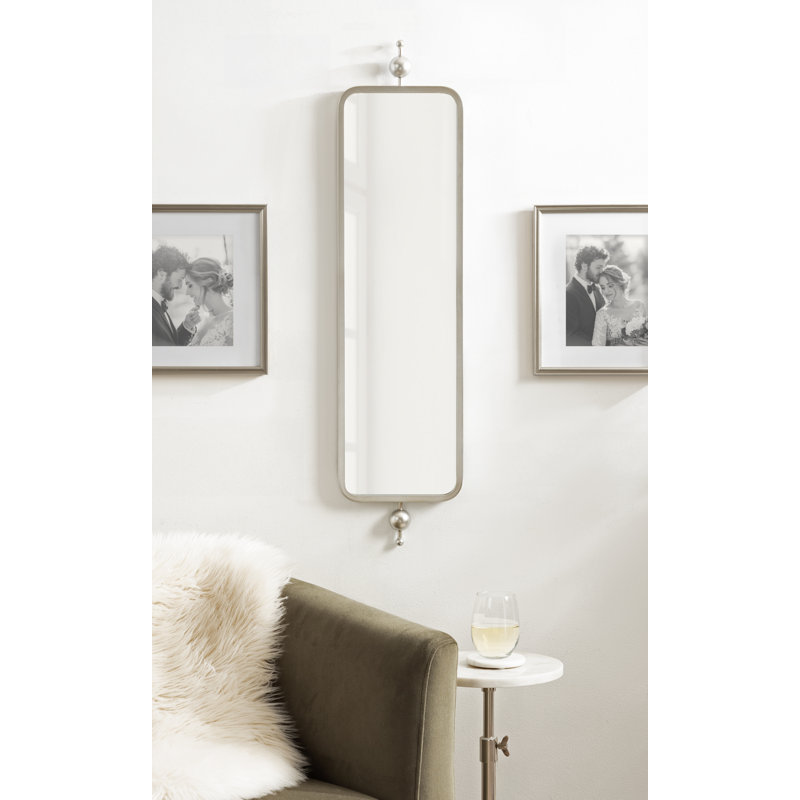 Miroir Kasota, Argent argent, 36 po x 9 po