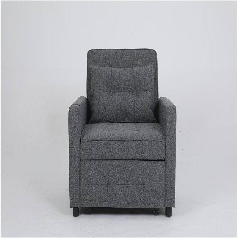Canapé-lit convertible 3 en 1 Sleeper Chair, Gris antique