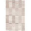 Tapis géométrique ivoire / beige en coton et jute touffeté à la main Delfida-1223811377