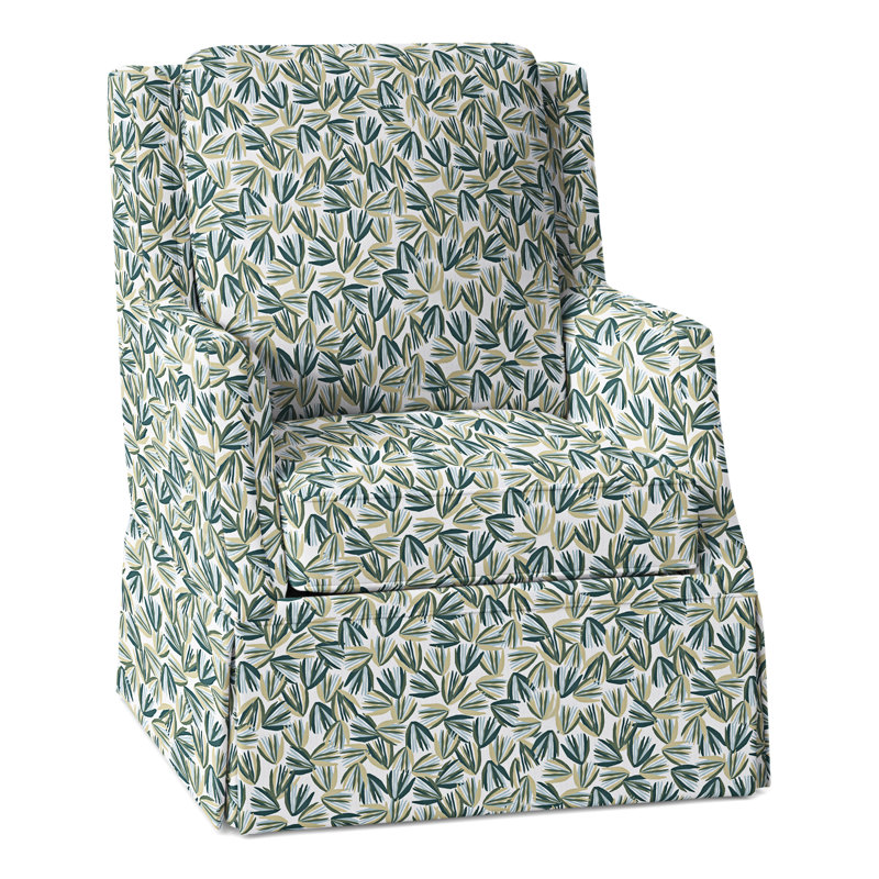Savannah Slipcovered Chair And A Half, Perigold Palmetto Verdigris