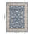 Eaglin Traditional Navy Washable Foldable Area Rug-518228824