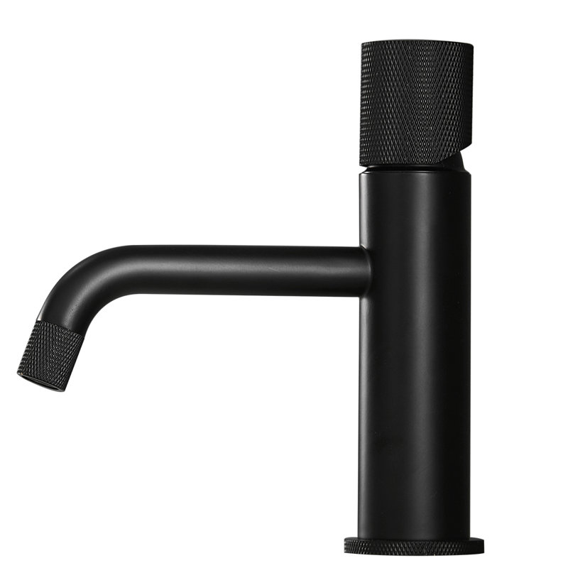 Single-Hole Bathroom Faucet, Matte Black