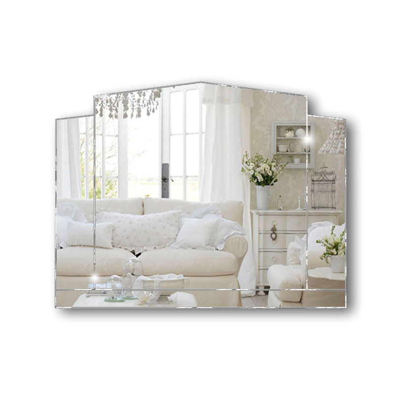 Jaliyah Flat Wall Mirror, White