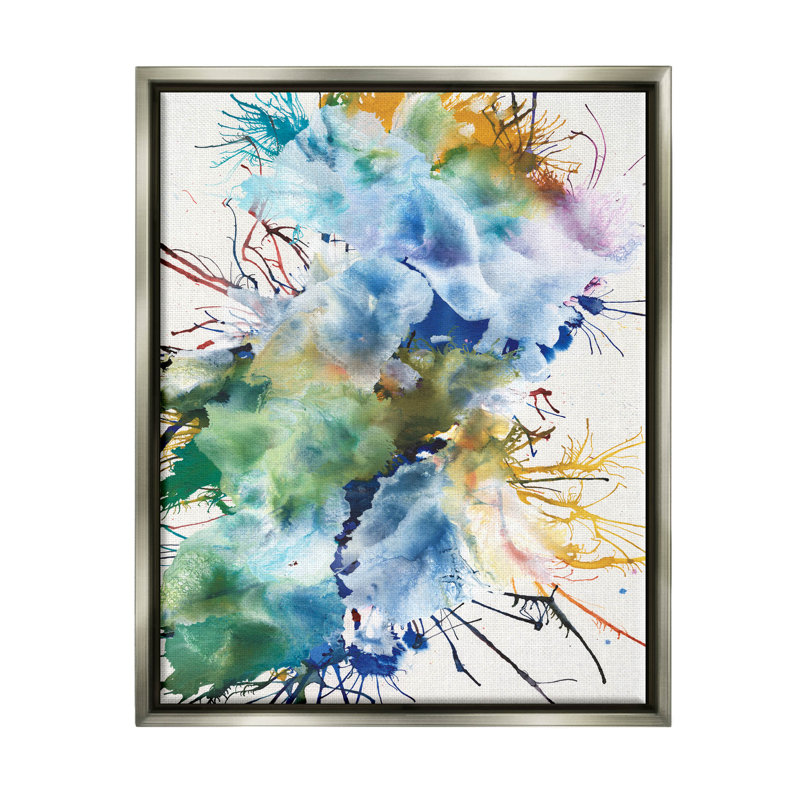 Art giclée chaotique abstrait par Jodi Fuchs, H 21 po x l 17 po x P 1,7 po, Estampe numérique Farmhouse