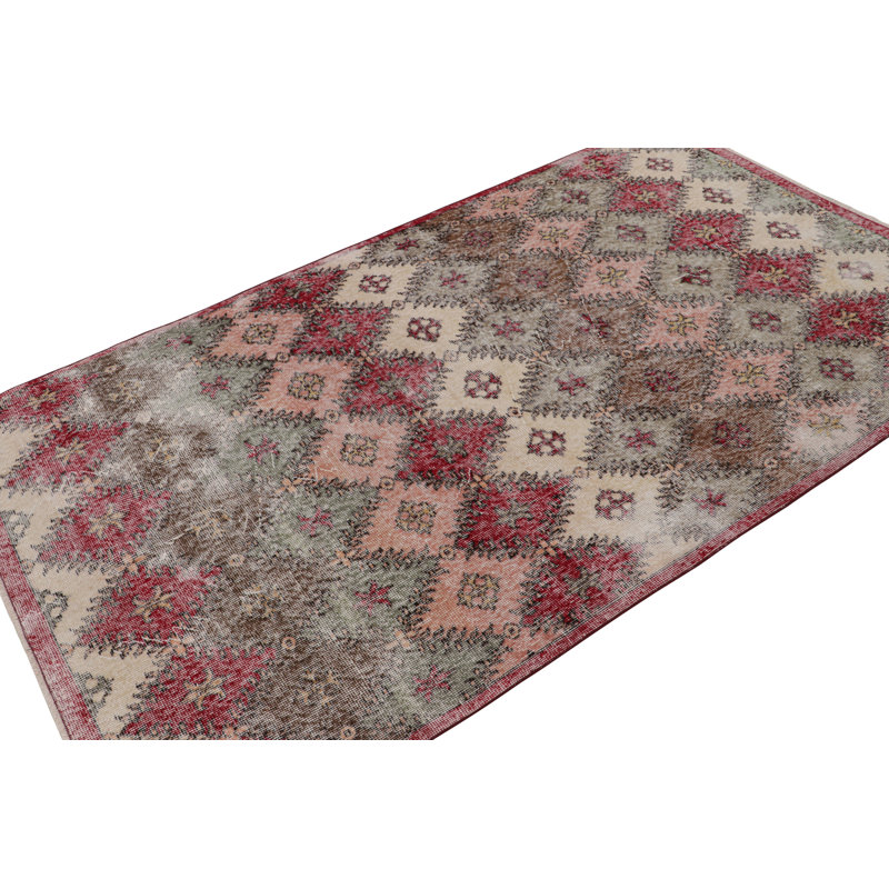 One-of-a-Kind Rectangle 4’7x7’8’’ Hand Knotted Area Rug