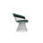 Pangea Home Modern Green Velvet Upholstered Fern Arm/Accent Chair with Silver Metal Wire Base – Contemporary Lounge, Bedroom, or Dining Armchair-724854597-724854599