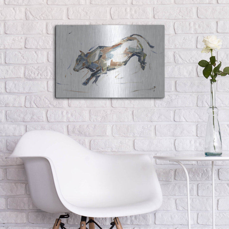 «Modern Bull Study II» par Ethan Harper, H 16 po x l 24 po