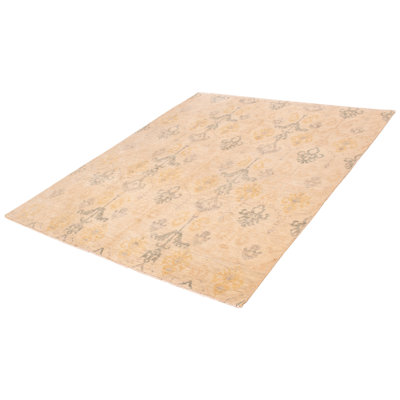 Fey One-of-a-Kind 8' X 10' New Age Wool Area Rug in Beige
