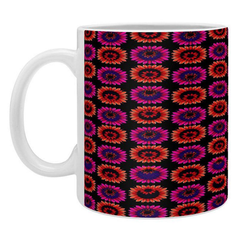 Grande tasse à café florale automne