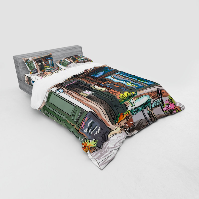 Ensemble de housse de couette city, Housse de couette grand + 3 pièces supplémentair