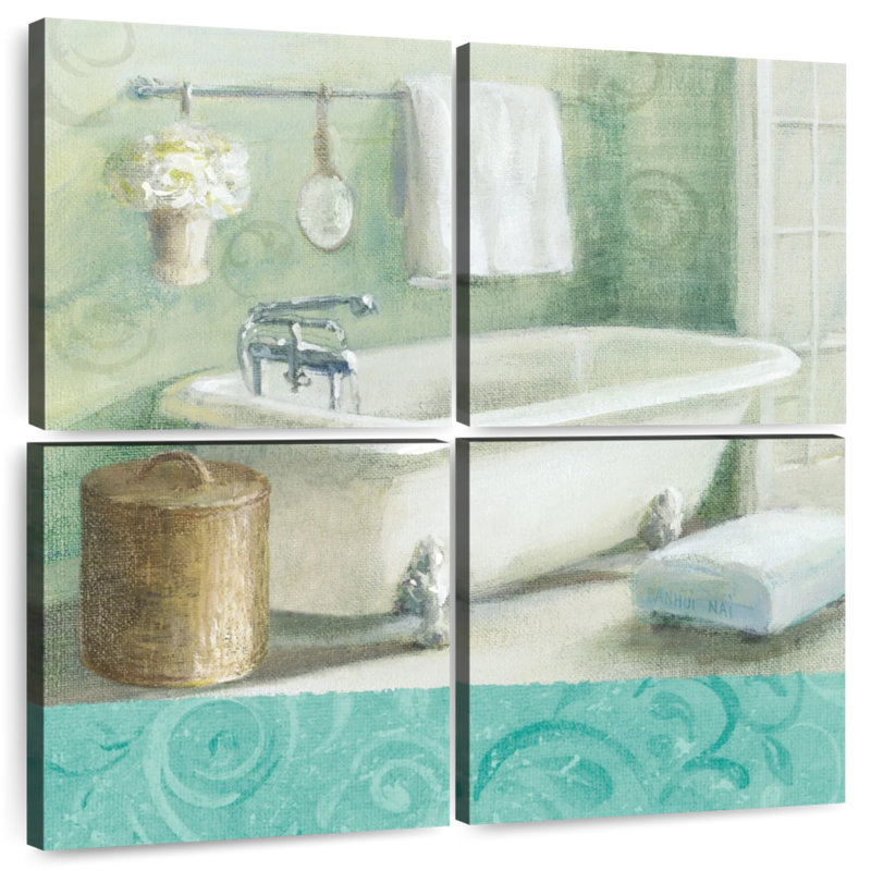 Lilie Refresh Bath Border I, 32" H x 32" W