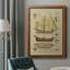 Toile encadrée de qualité supérieure Antique Ship Plan II - prête à être accrochée-30712035
