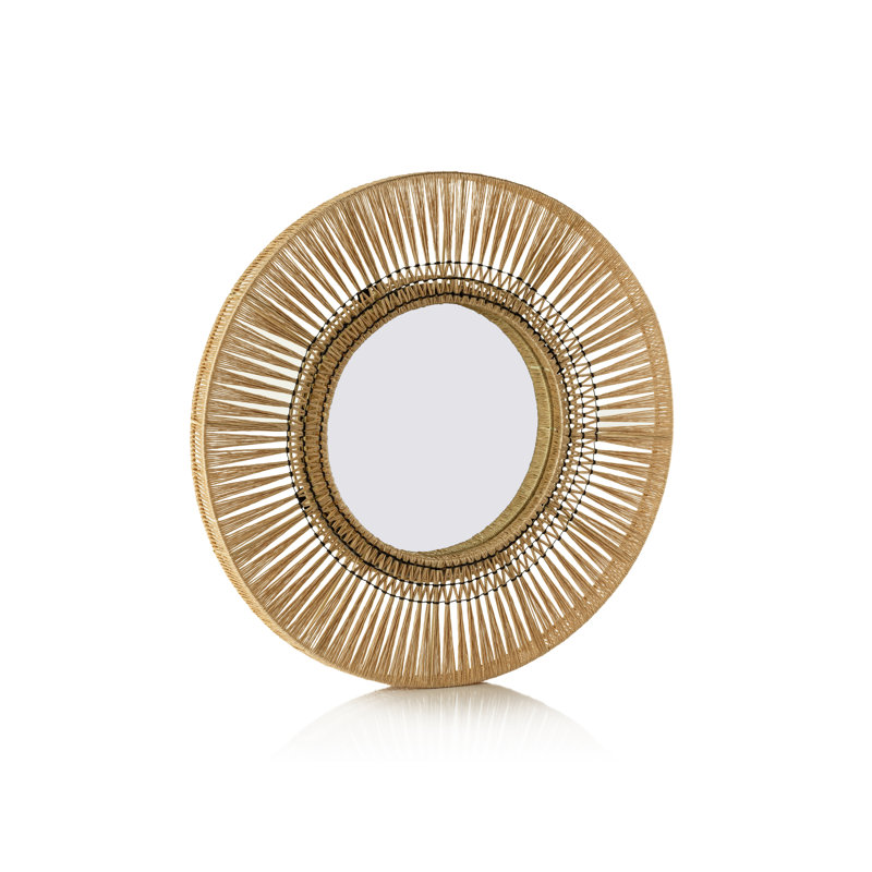 Miroir d'appoint Lippa, 23,5 po x 23,5 po, Argent
