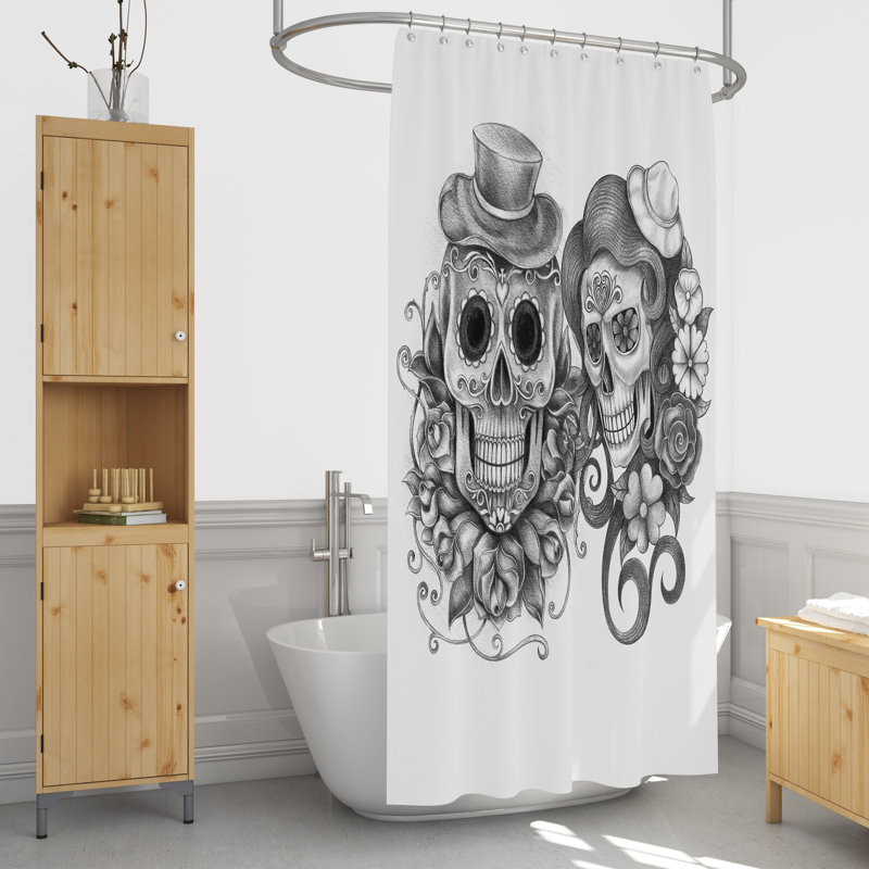 Rideau de douche simple, H 70 po x l 72 po